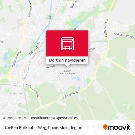 Gießen Erdkauter Weg Karte