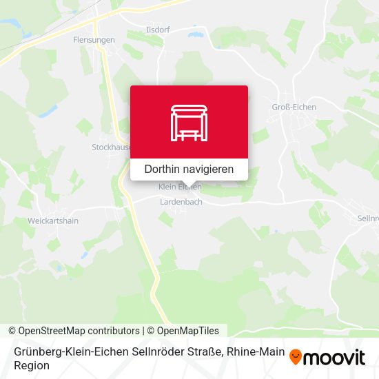 Grünberg-Klein-Eichen Sellnröder Straße Karte