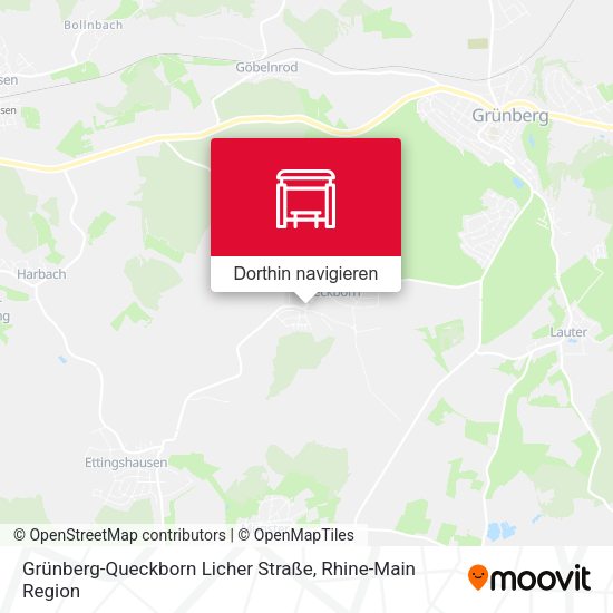 Grünberg-Queckborn Licher Straße Karte