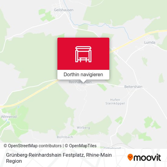 Grünberg-Reinhardshain Festplatz Karte