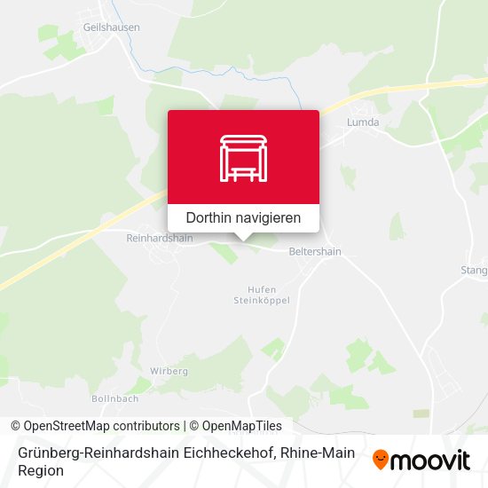 Grünberg-Reinhardshain Eichheckehof Karte