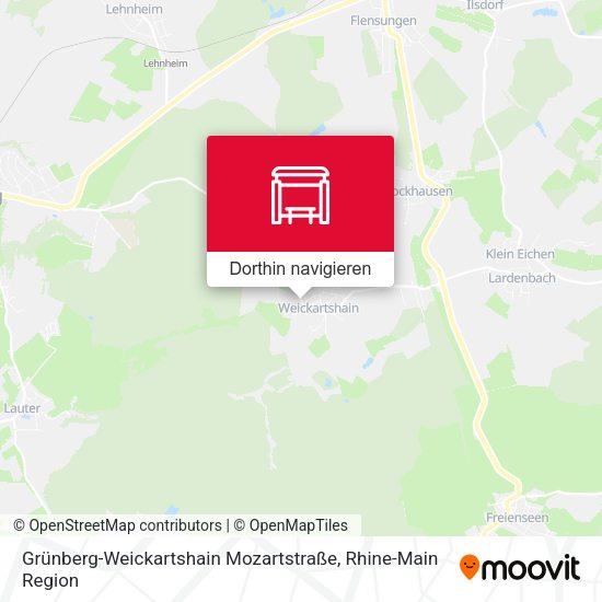 Grünberg-Weickartshain Mozartstraße Karte