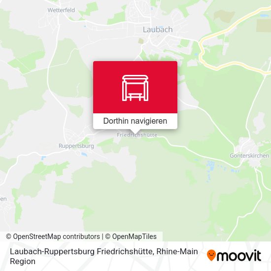 Laubach-Ruppertsburg Friedrichshütte Karte