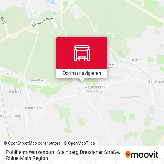 Pohlheim-Watzenborn-Steinberg Dresdener Straße Karte