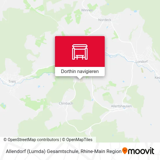 Allendorf (Lumda) Gesamtschule Karte