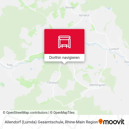 Allendorf (Lumda) Gesamtschule Karte