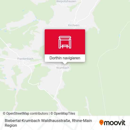 Biebertal-Krumbach Waldhausstraße Karte