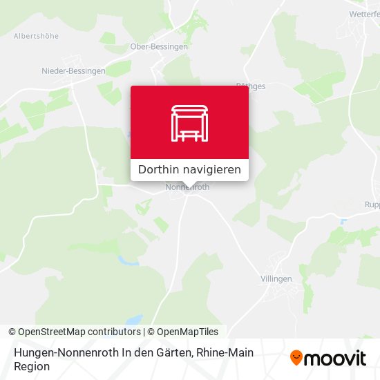 Hungen-Nonnenroth In den Gärten Karte