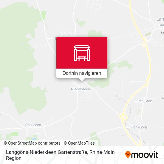 Langgöns-Niederkleen Gartenstraße Karte