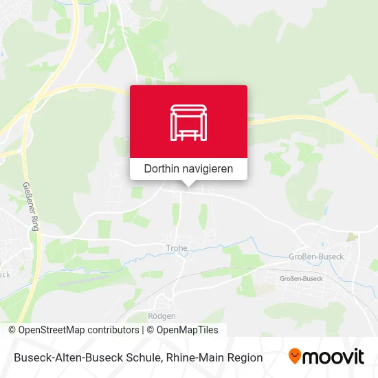Buseck-Alten-Buseck Schule Karte