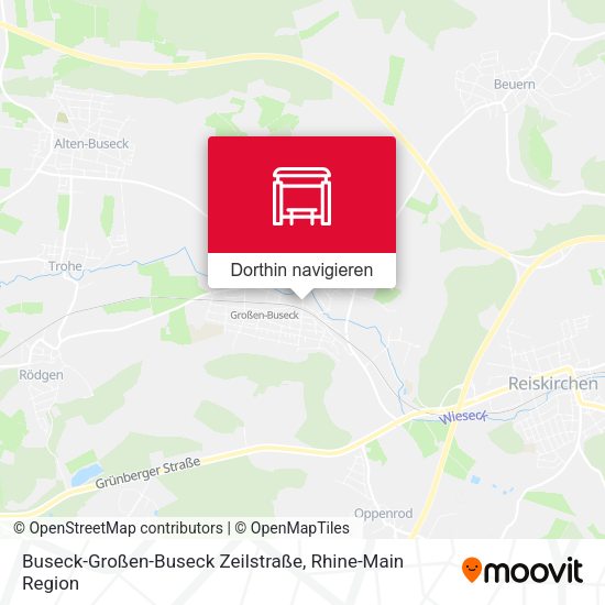 Buseck-Großen-Buseck Zeilstraße Karte