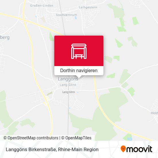Langgöns Birkenstraße Karte