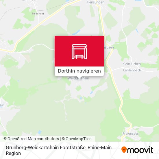 Grünberg-Weickartshain Forststraße Karte