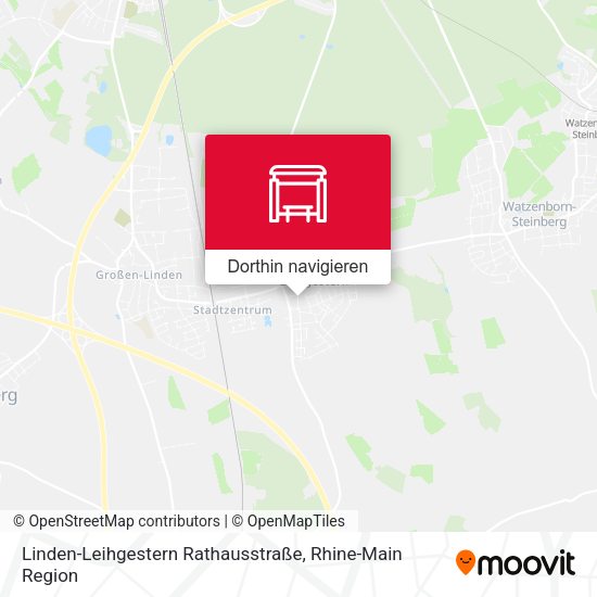 Linden-Leihgestern Rathausstraße Karte