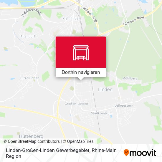 Linden-Großen-Linden Gewerbegebiet Karte