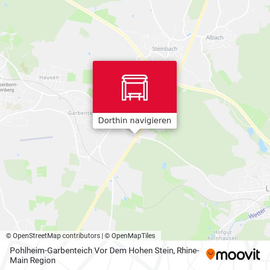 Pohlheim-Garbenteich Vor Dem Hohen Stein Karte