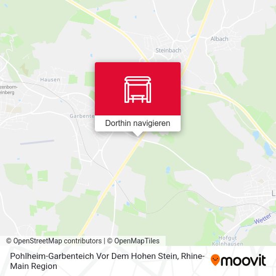 Pohlheim-Garbenteich Vor Dem Hohen Stein Karte