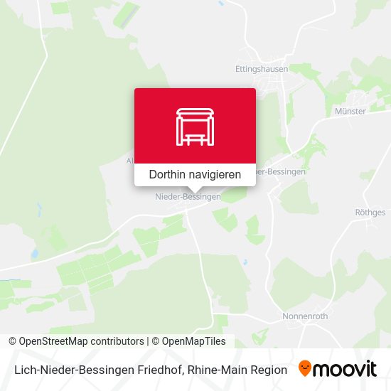 Lich-Nieder-Bessingen Friedhof Karte