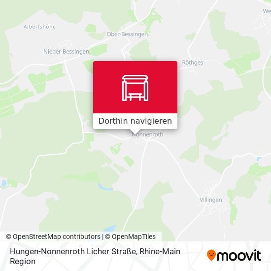 Hungen-Nonnenroth Licher Straße Karte