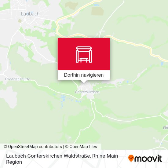Laubach-Gonterskirchen Waldstraße Karte
