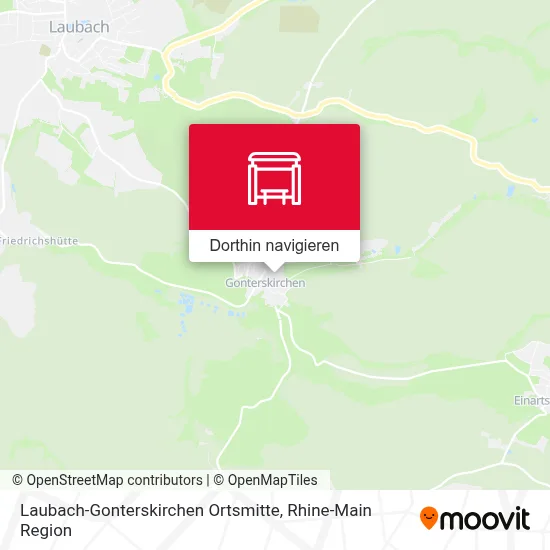 Laubach-Gonterskirchen Ortsmitte Karte
