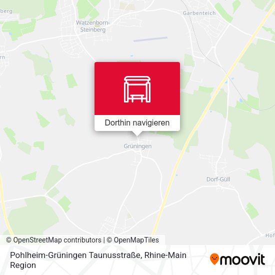 Pohlheim-Grüningen Taunusstraße Karte