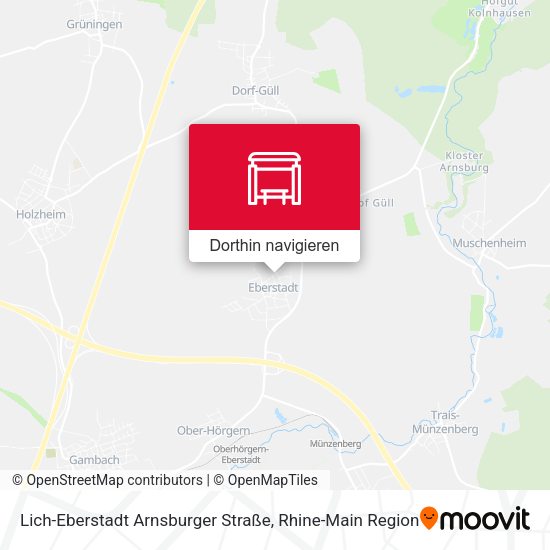 Lich-Eberstadt Arnsburger Straße Karte