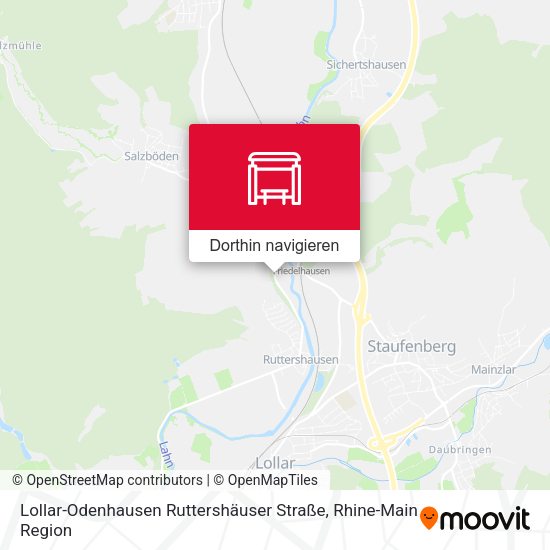 Lollar-Odenhausen Ruttershäuser Straße Karte