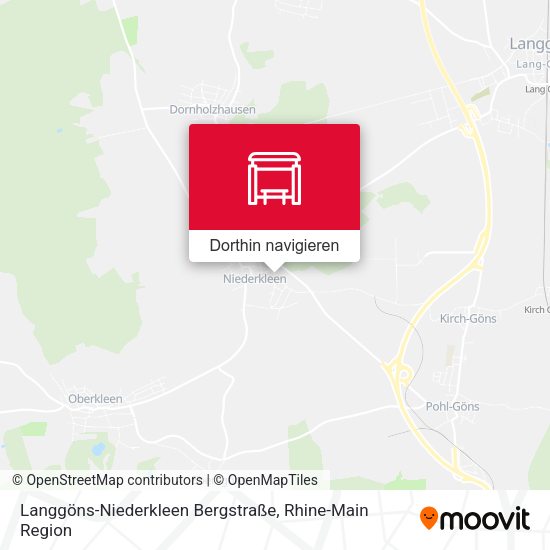 Langgöns-Niederkleen Bergstraße Karte