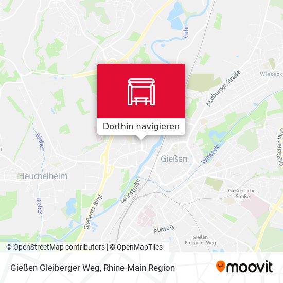 Gießen Gleiberger Weg Karte