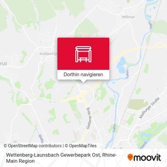 Wettenberg-Launsbach Gewerbepark Ost Karte