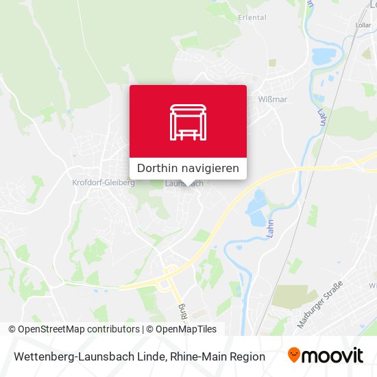 Wettenberg-Launsbach Linde Karte