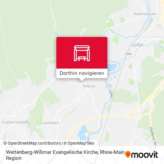 Wettenberg-Wißmar Evangelische Kirche Karte