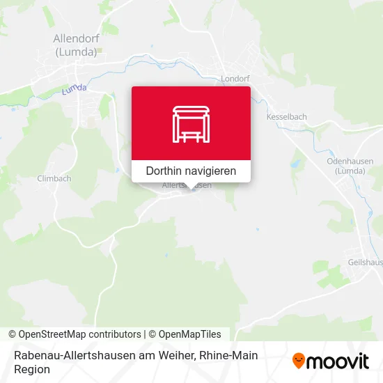 Rabenau-Allertshausen am Weiher Karte