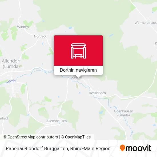 Rabenau-Londorf Burggarten Karte