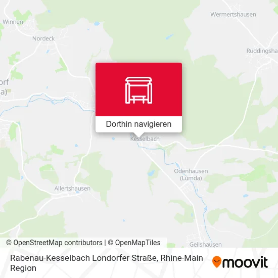 Rabenau-Kesselbach Londorfer Straße Karte