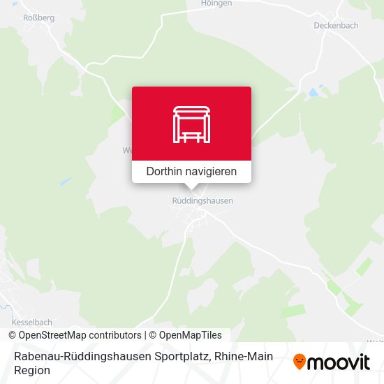 Rabenau-Rüddingshausen Sportplatz Karte