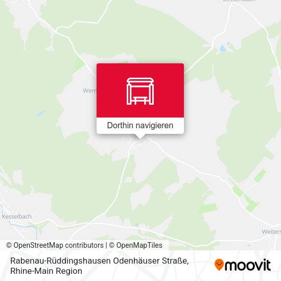 Rabenau-Rüddingshausen Odenhäuser Straße Karte