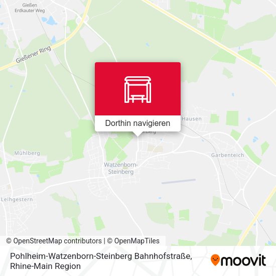 Pohlheim-Watzenborn-Steinberg Bahnhofstraße Karte