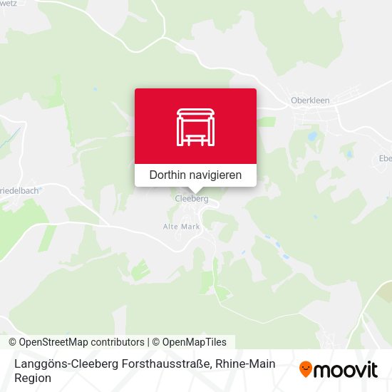Langgöns-Cleeberg Forsthausstraße Karte