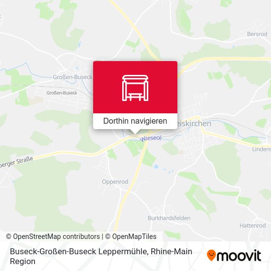 Buseck-Großen-Buseck Leppermühle Karte