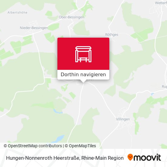 Hungen-Nonnenroth Heerstraße Karte