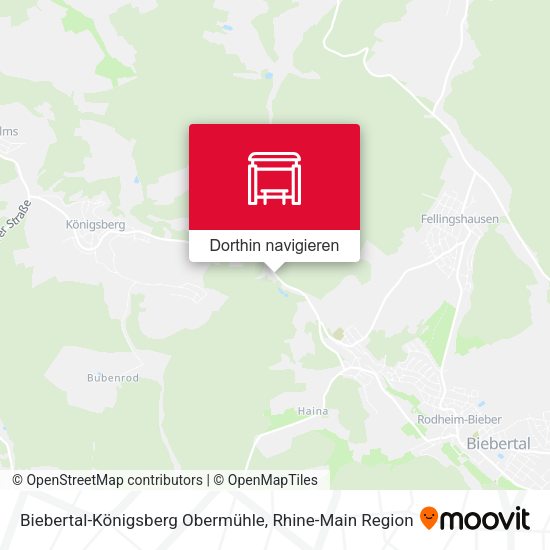 Biebertal-Königsberg Obermühle Karte