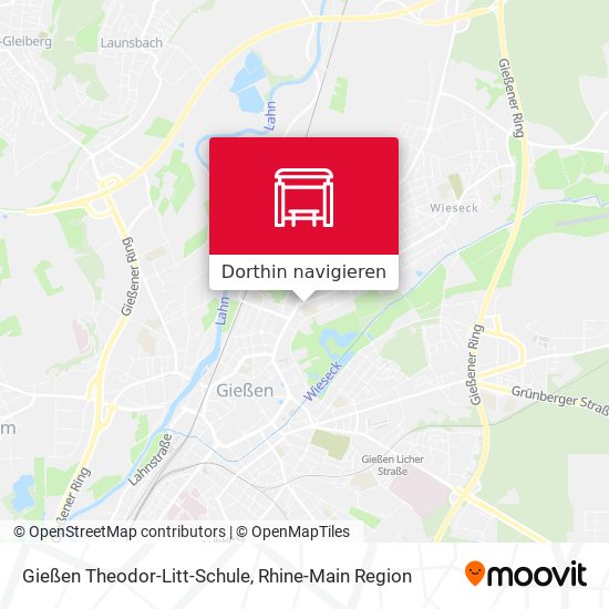 Gießen Theodor-Litt-Schule Karte