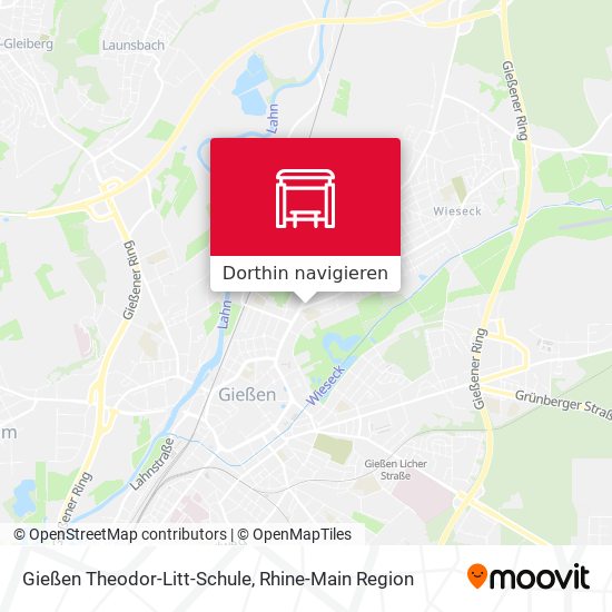 Gießen Theodor-Litt-Schule Karte