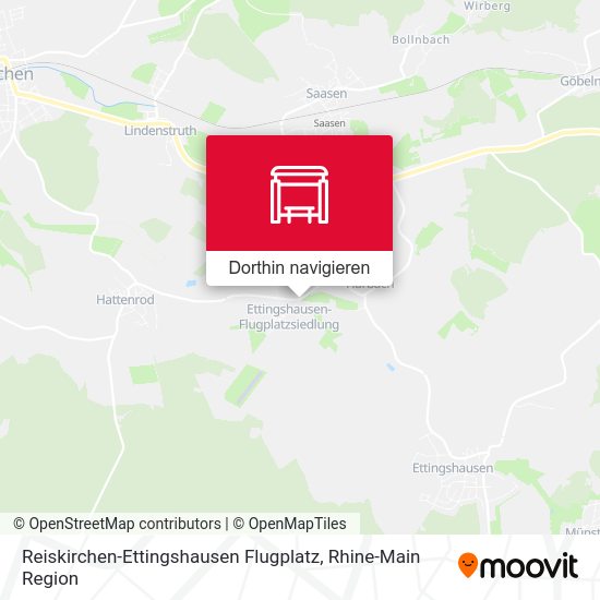 Reiskirchen-Ettingshausen Flugplatz Karte