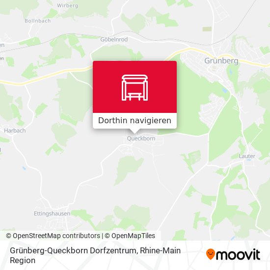 Grünberg-Queckborn Dorfzentrum Karte