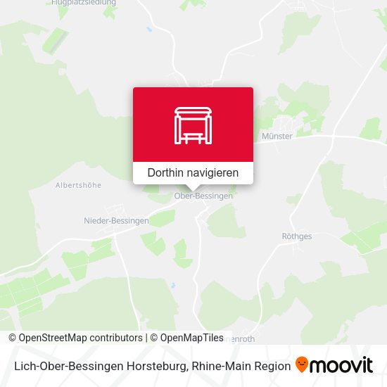 Lich-Ober-Bessingen Horsteburg Karte