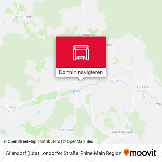 Allendorf (Lda) Londorfer Straße Karte