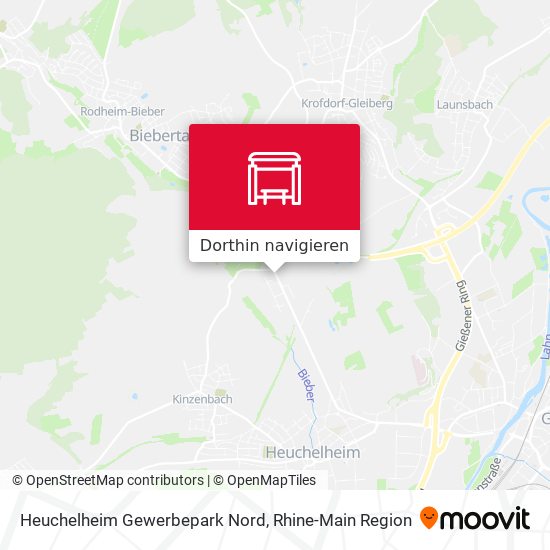 Heuchelheim Gewerbepark Nord Karte